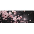 thumbnail image 3 of Blooming Cherry Floral Gaming Mouse Pad 31.5x11.8in Non-Slip Rubber Base Extended with Stitched Edges Keyboard & Computer Mat for Gamer & Office, 3 of 6