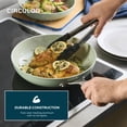 thumbnail image 7 of Circulon Halo with LaserDefense 11pcs Ceramic Nonstick Cookware Set, Dishwasher Safe, Induction and Oven Safe to 500°F, Sage, 7 of 7
