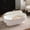 Cream White 037, variant on Cream White Scalloped Round Coffee Table Set: Nesting Design, Elegant Curved-Edge Shape for Cozy Living Room Styling, MDF, 46.46L x 26.77W x 15.55H inches