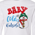 thumbnail image 4 of Inktastic Baby It's Cold Outside Long Sleeve Youth T-Shirt, 4 of 5