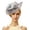 Gray, variant on Zulora Women's Fascinator Hat Feather Decorative Cap for Wedding Party Event