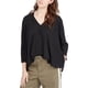 thumbnail image 1 of Blusa de punto drapeado Rachel Roy negro mediano, 1 of 1