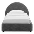 thumbnail image 5 of Resort Arched Round Twin Platform Bed in Heathered Weave Slate, 5 of 9