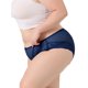 thumbnail image 4 of INSPIRAR CHIC Ropa interior de mujer de talla grande con encaje transparente y cintura alta, color sólido, elástico, talla M azul, 4 of 7