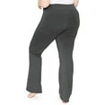 thumbnail image 3 of Stretch Is Comfort Women's Oh so Soft High Waist Bootcut Yoga Pants with Pocket| Adult Small-5x, 3 of 6