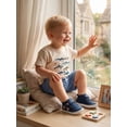 thumbnail image 5 of BemeyourBBs Toddler Baby Boy Duck Hunting Fishing Outfit Infant Baby Boys Summer Clothes Casual Bear Fish Duck Animal Print Short Sleeve T Shirt Tops and Shorts 2 Pcs Set, 5 of 9