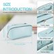 thumbnail image 2 of (bleu)trousse De Maquillage, Voyage Grande Capacit Trousse Maquillage, Avec Poigne Et Sparateur, Pu Tanche Pour Femmes Trousse De Rangement Toil, 2 of 5