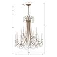 thumbnail image 6 of Crystorama Lighting - Karrington - 12 Light Chandelier In Traditional Style-40, 6 of 13