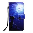 thumbnail image 1 of Compatible avec Samsung Galaxy Note 10 Étui Portefeuille en Cuir avec Fente pour Carte Support Motif - Cat et Sun, 1 of 5
