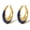 Gold&Navy Blue, variant on Chunky Enamel Hoop Earrings for Women 18K Gold Plated Colorful Huggie Earrings Jewelry Valentine's Day Gift for Girlfriend Wife