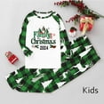 thumbnail image 5 of Odeerbi Christmas Pajamas for Family Plaid Holiday Long Sleeve Family Christmas Pajamas Matching Sets Dad Fashion Plaid Print Tops Pants Sleepwear Xmas Family Matching PJs Set Green, 5 of 5