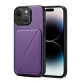 thumbnail image 2 of Nalacover Case Compatible with iPhone 11, Wallet Case with Hidden Card Holder, withKickstand Card Slots Classic PU Cowhide Leather Cover for Men Women Girls For iPhone 11, Purple, 2 of 10