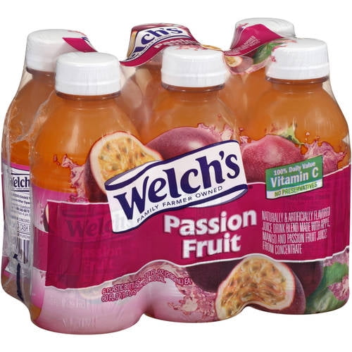 Welch's Passion Fruit Juice Drink, 10oz, 6ct
