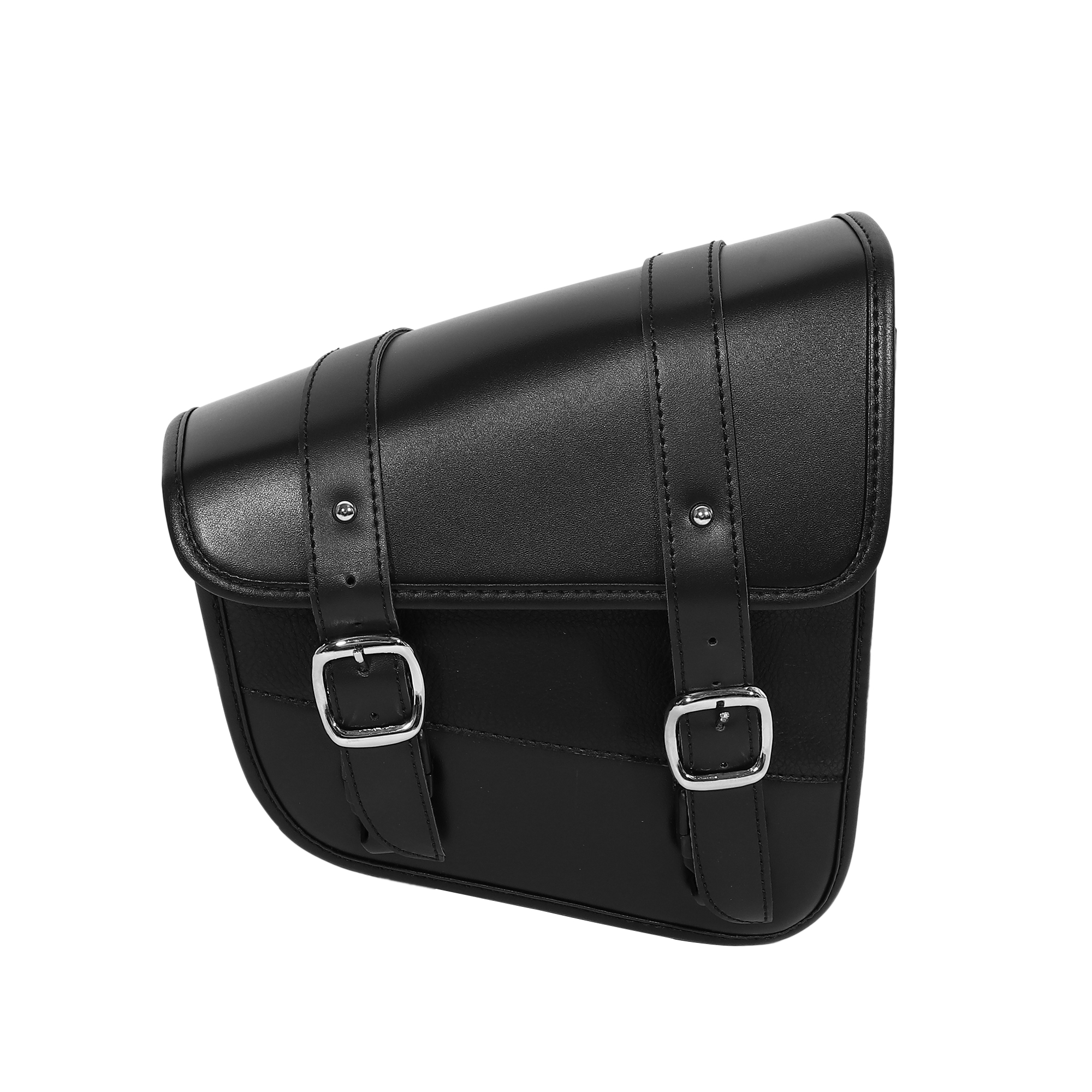 Unique Bargains Motorbike Saddlebag Side Tool Bag Buckles Black 9.65"x3