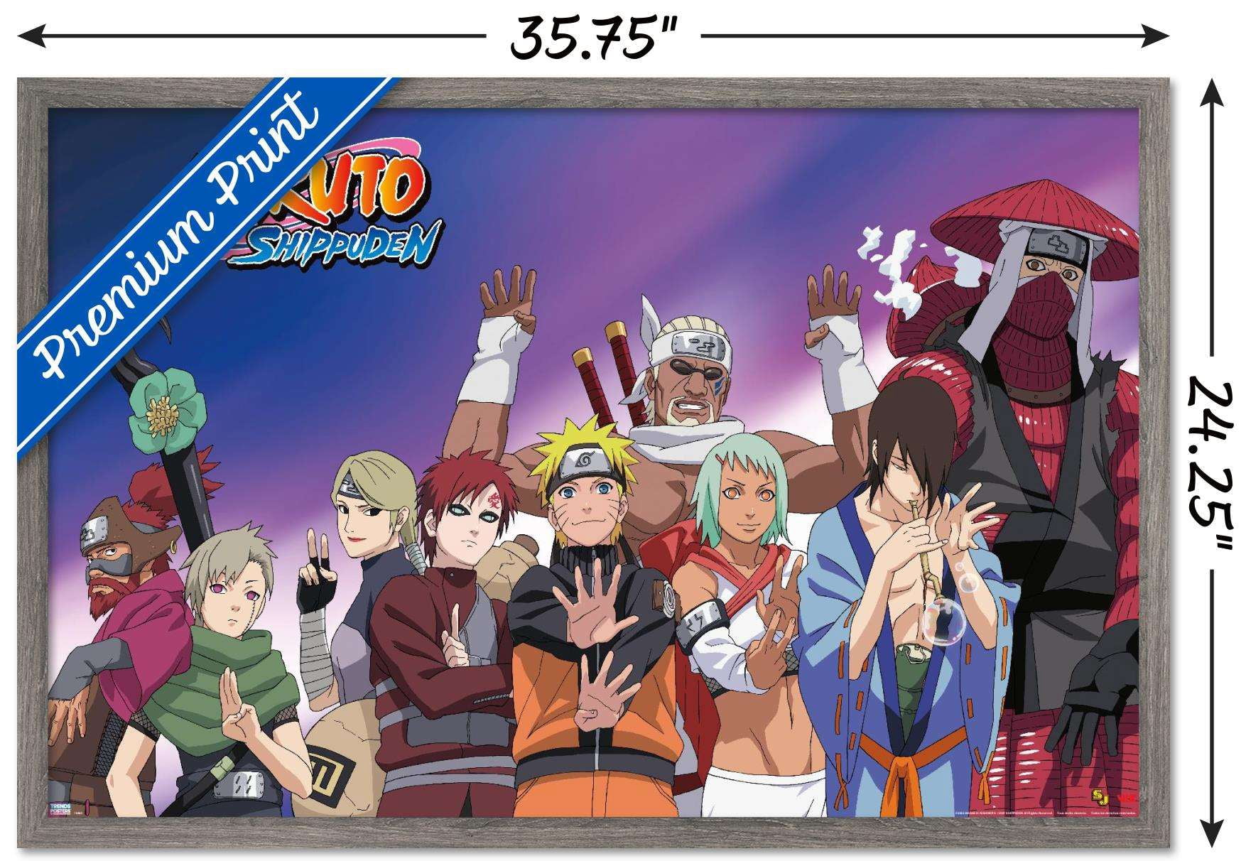 Naruto - Together Wall Poster, 22.375" x 34", Framed