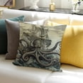 thumbnail image 3 of FCXZI Octopus Ship Ocean Theme Pillow Cushion Case for Sofa Couch 20x20in, 3 of 5
