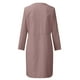 thumbnail image 5 of mfyjkho Vestidos de verano para mujer, Vestido de mujer de moda con cuello redondo, suelto, de media manga, liso, hasta la rodilla Vestidos de fiesta para mujer l, 5 of 5
