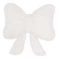 thumbnail image 2 of Cojín decorativo de peluche con lazo, moderno cojín para sofá, asiento suave, decoración del hogar, 41 cm Blanco, 2 of 6