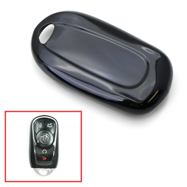 Ijdmtoy Chrome Finish Black Tpu Key Fob Protective Cover