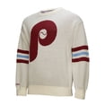 thumbnail image 2 of Men's Mitchell & Ness Cream Philadelphia Phillies Retro Pullover Sweater, 2 of 4