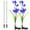Blue, variant on Spencer 2 Pack Outdoor Solar Garden Stake Lights Solar Powered Lights with 8 Lily Flowers, 7 Color Changing LED Solar Garden Lights for Patio, Yard, Lawn, Pathway (Red)
