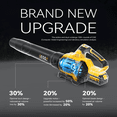 thumbnail image 3 of Rumiom Cordless Leaf Blower with 2 x 5.0Ah Batteries, 650CFM 3-Speed Electric Leaf Blower for Lawn Care, Yard, Snow, and Debris, 3 of 8