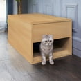 Way Basics Eco Friendly Cat Litter Box Side Table Enclosure