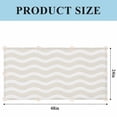 thumbnail image 3 of Cream Moire Fluorescent Light Covers, Water Ripple Stripe Farmhouse Magnetic Light Covers for Ceiling Lights, Fluorescent Ceiling Shade Filters for Classroom Bedroom Office 4x2Ft x 3PCS, 3 of 8
