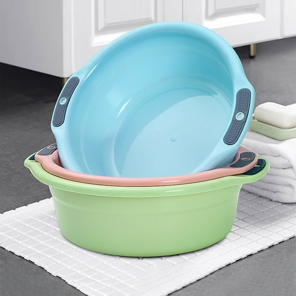 Dianli Household Plastic Wash Basin Thickened Foot Soak Laundry Basin Multipurpose Portable Foldable Washbasin for Adults Kids Students Durable Non-Slip Wholesale