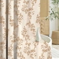 thumbnail image 3 of Sanmadrola Shower Curtain Floral Plant Shower Curtain Set with Tassels, Heavy Duty Faux Cotton Linen Cottagecore Boho Vintage Rustic Shower Curtains with Hooks for Bathroom Decor, 72x72 in, 3 of 8