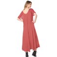 thumbnail image 3 of HAPPY BAY Women's Summer Loose Flowy House Wear Swing Dresses L-XL Peach, Solid, 3 of 6