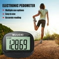thumbnail image 6 of Pedometer for Walking, Step Counter for Walking with Large Digital Display, Multi-Function Portable Sport Pedometer Step count / Calories / Distance Function Counter - Black, 6 of 8
