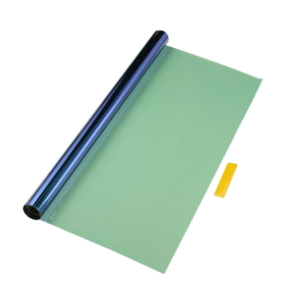 Unique Bargains Car Window Tint Film Chameleon 9.84 ft x 19.69 inch Privacy Film PET Blue 1 Pc VLT 60% IRR 97% UVR 99.5%