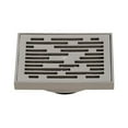 thumbnail image 1 of 4 in. Watercourse Transit Square Grid Shower Drain, Brushed Nickel, 1 of 1