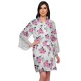 thumbnail image 1 of Moomaya Printed Bridesmaid Robes Short Bride Getting Ready Dress Loungewear, 1 of 6