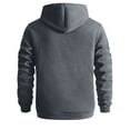 thumbnail image 3 of Tactical Hoodies for Men Casual Long Sleeve Pullover Hooded Sweatshirt Fall Winter Athletic Grey L, 3 of 3