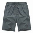 thumbnail image 7 of Hurxie Men's Athletic Shorts Bodybuilding Workout Gym Shorts with Pockets Gray,L, 7 of 7