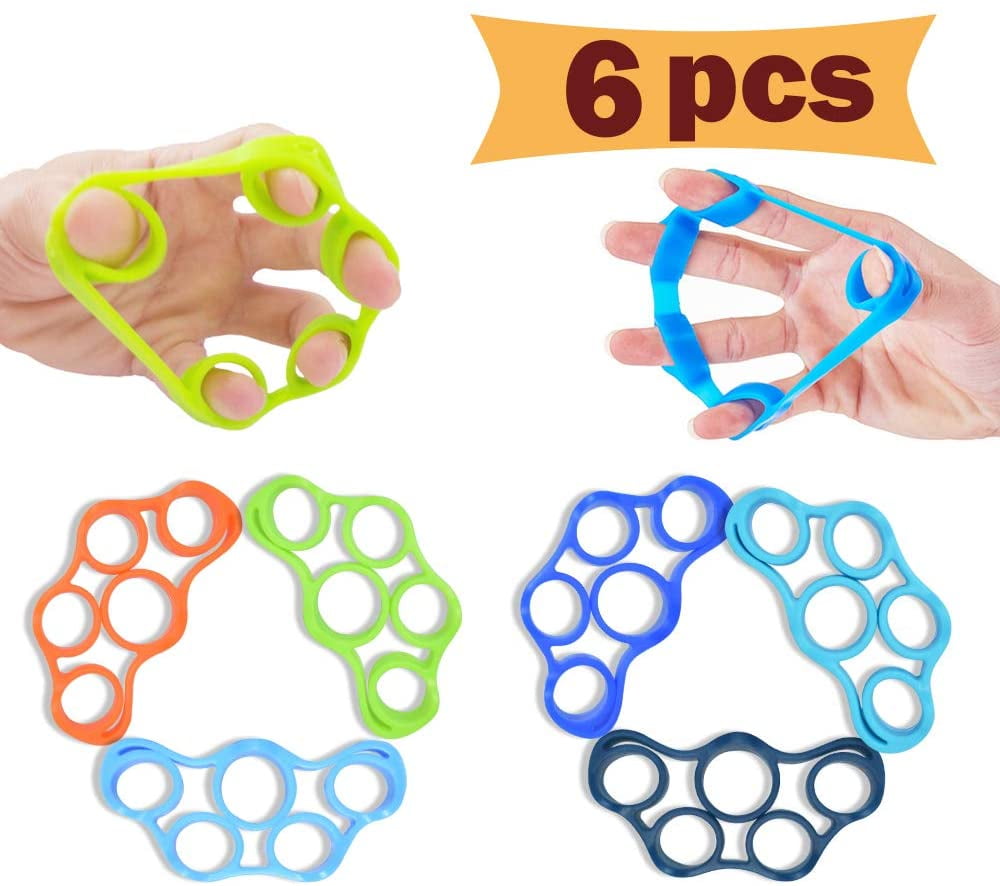 Details about   Hand Gripper Silicone Finger Expander Exercise Hand Grip Wrist Strength Trainer 