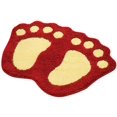 thumbnail image 1 of Cute Foot Pads Soft Microfiber Bathroom Rug Non Slip Doormat Cute Large Doormat Absorbent Carpet for Bedroom Kitchen Carpet, 1 of 7