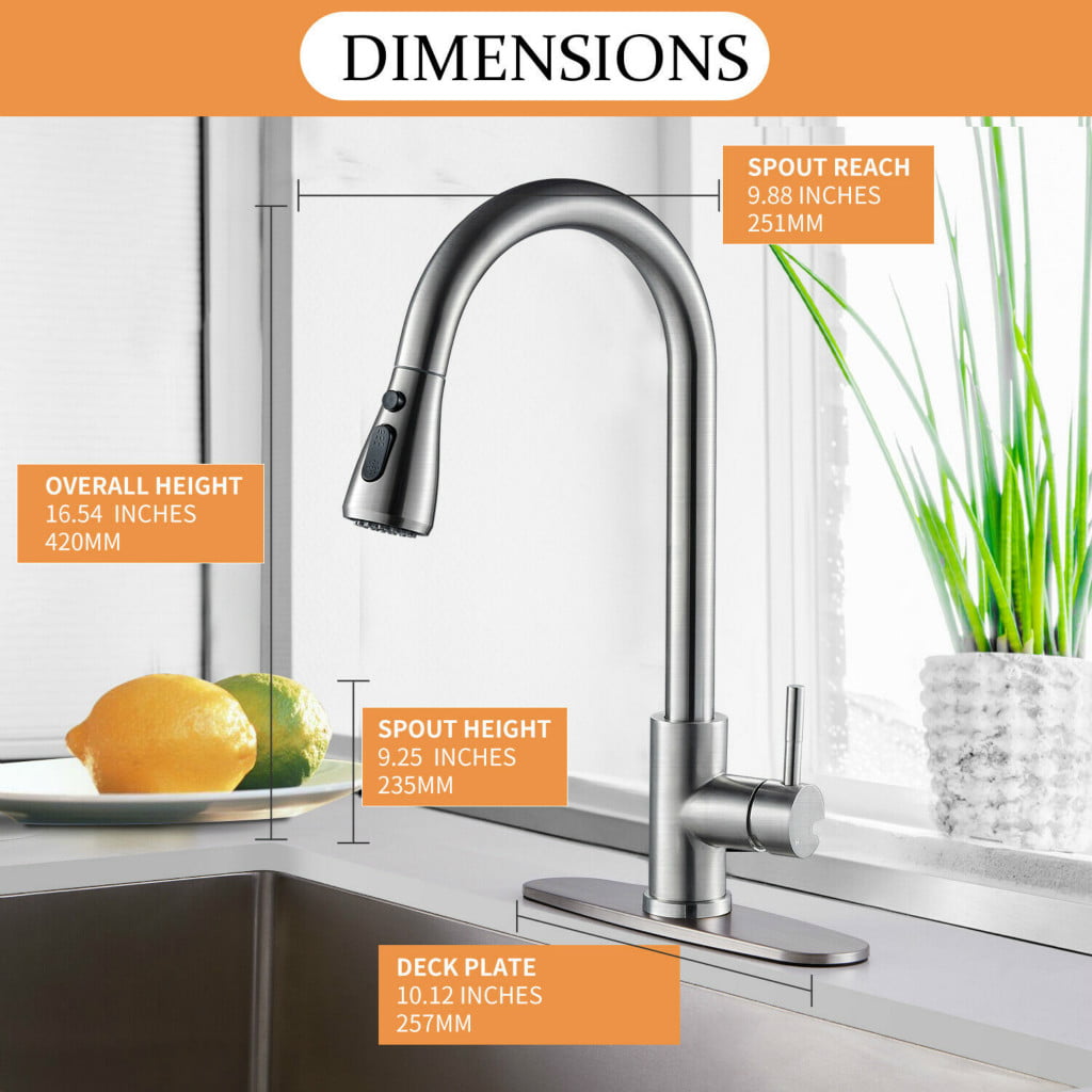Color : Drawing Sink Taps Kitchen Faucet Kitchen Sink Hot and Cold Water Faucet 304 Stainless Steel Interior Window Sink Faucet Tap Drum Turning Drawing Faucet @ Drawing
