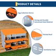 thumbnail image 2 of QinaQin Caja nido metálica de 2 niveles para gallinas, disponible en 6, 8 o 10 compartimentos, con techo impermeable y base estable, 2 of 7