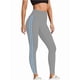 thumbnail image 3 of de Compresión para Control de Abdomen para Mujer, Pantalones de Yoga para Correr y Hacer Ejercicio con Cintura Alta. Azul Gris M, 3 of 8