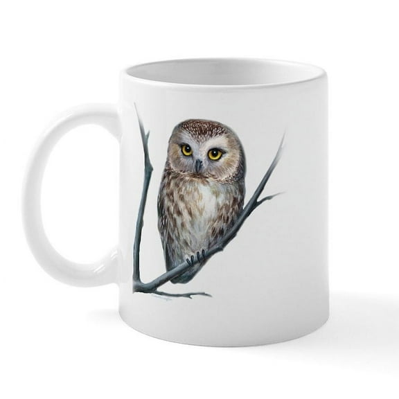 CafePress - Little Owl - 11 oz Ceramic Mug - Novelty Coffee Tea Cup