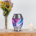 thumbnail image 7 of MUKTIVE Cherry Blossom Memorial Urn for Human Ashes Mom & Dad, Keepsake Burial Ashes for Women, Blue Urns for Funeral, Cremation Urn for Adult Female, 3 Inch, 7 of 7