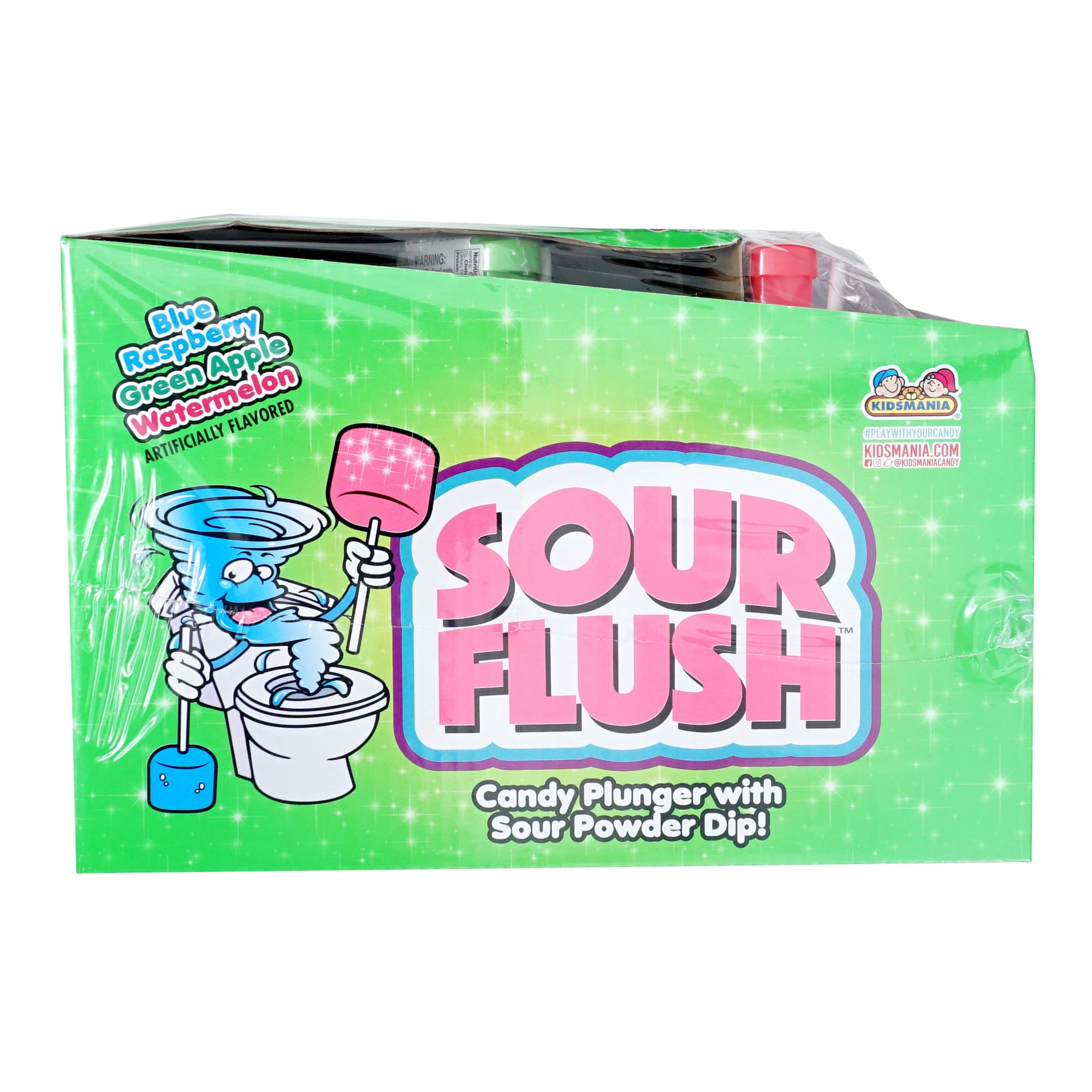 Sour Flush Toilet Candy, 12 Pack, 3 Assorted Flavors, Toilet Candy, Fun Poop Candy, The Hampton Popcorn & Candy Company