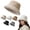 Beige, variant on Adult Hat Nordic Style Winter Cozy Pom Pom Cap