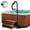 57"-With LED Light, variant on M optimized 600 LBS Hot Tub Handrail with LED Light, 360° Rotatable Spa Side Handrail with 35"～57" Adjustable Height, Hot Tub Hand Rail with Slide-Under Base and Non-Slip Grip for Indoor & Outdoor
