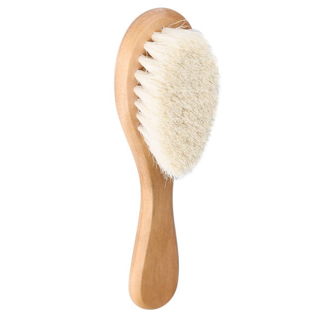 Cepillo Suave de Pelo de Cabra para Bebé, DE, MasAJE de Cabeza y Peine de Aseo con de para Cepillo de Peine Para Bebé