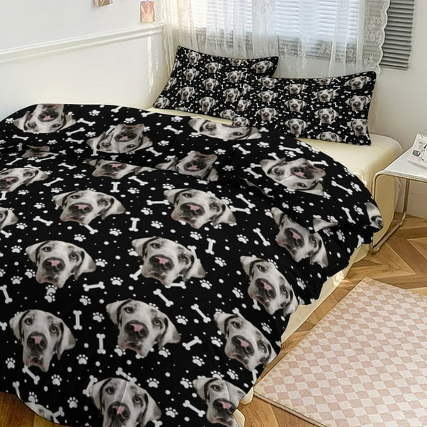 Juego de cama de 3 piezas-86"×70"/ 218×177cm (Impresión a doble cara)