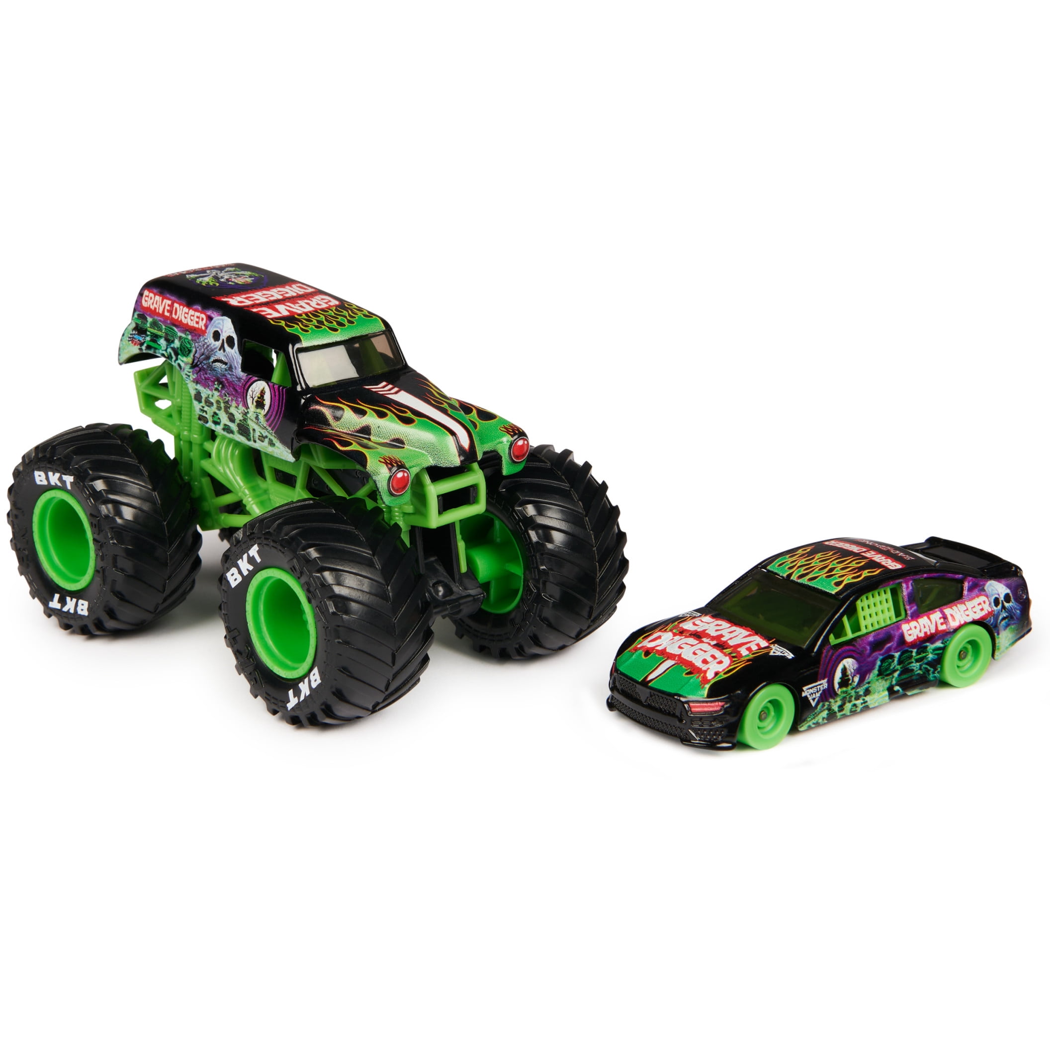 Amazon.com: Monster Jam 2-Pack Series 22 Grave Digger vs